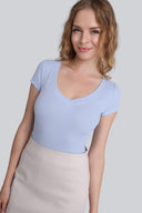 T-shirt Miss Womanly Light Blue