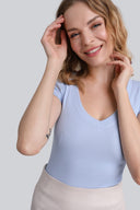 T-shirt Miss Womanly Light Blue