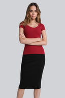 T-shirt Miss Womanly Wine Red