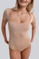 Body Miss Invisible Shortsleeve U-neck Nude