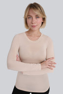 Longsleeve Miss Invisible C-neck Sand