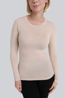 Longsleeve Miss Invisible C-neck Sand
