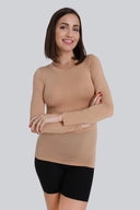 Longsleeve Miss Invisible C-neck Nude