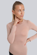 Longsleeve Miss Invisible C-neck Cappuccino