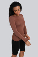 Longsleeve Miss Invisible C-neck Chocolate