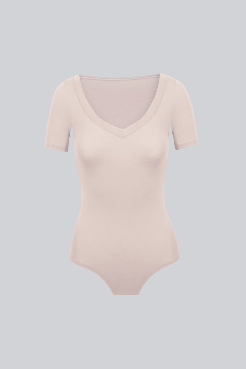 Body Miss Invisible Shortsleeve V-neck Sand