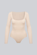 Body Miss Invisible Longsleeve U-neck Sand