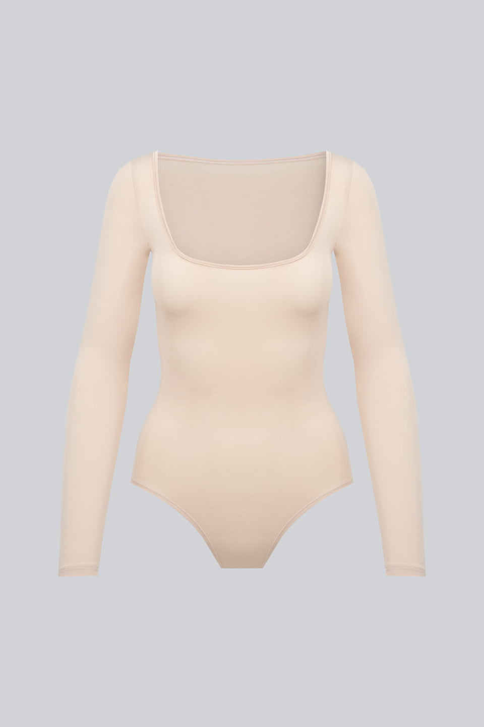 Body Miss Invisible Longsleeve U-neck Sand