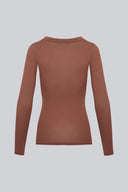 Longsleeve Miss Invisible C-neck Chocolate