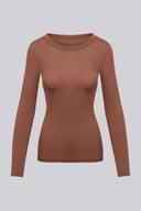 Longsleeve Miss Invisible C-neck Chocolate