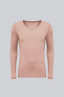 Longsleeve Mr Invisible V-neck Cappuccino