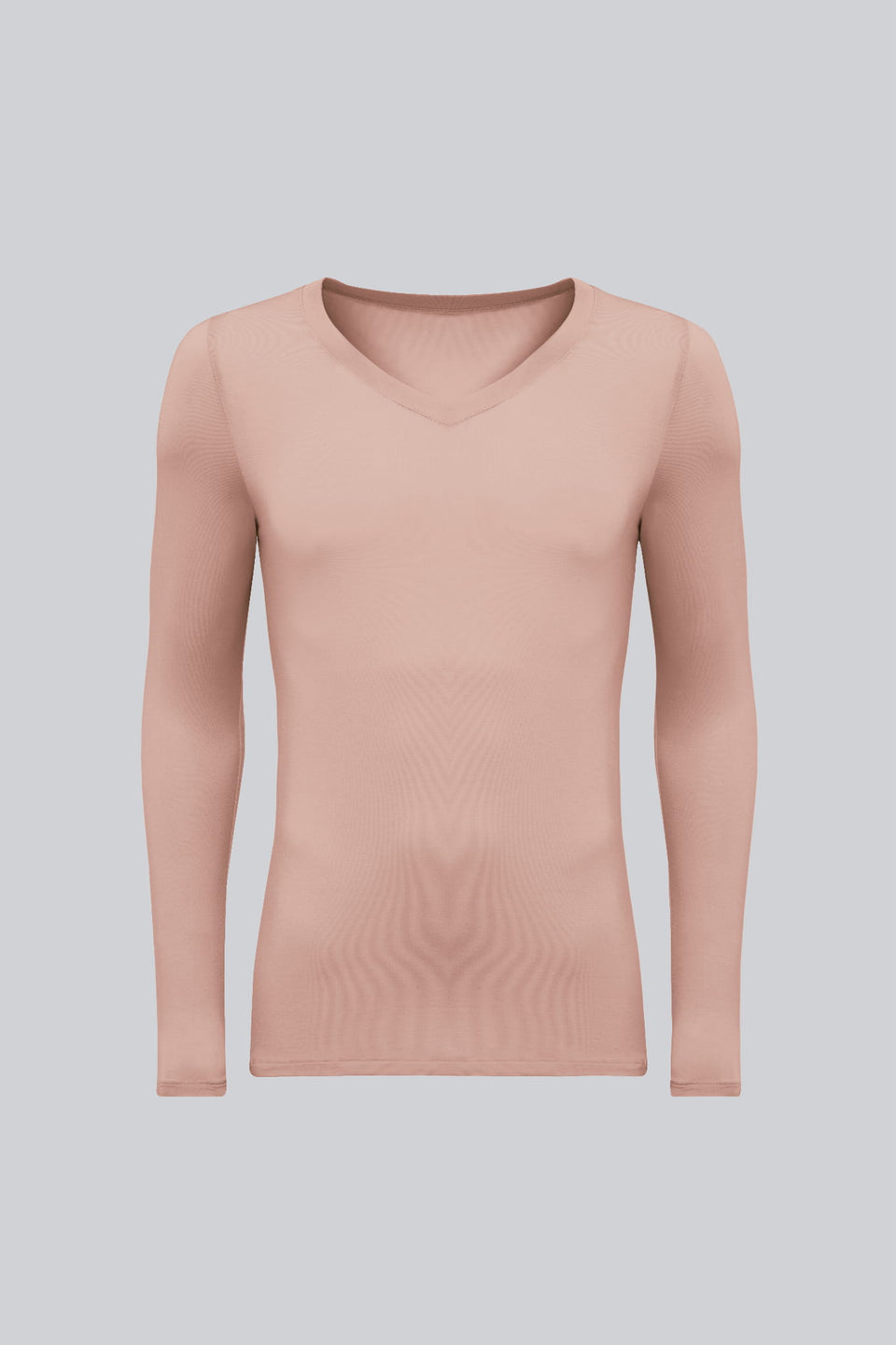 Longsleeve Mr Invisible V-neck Cappuccino