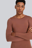 Longsleeve Mr Invisible C-neck Chocolate