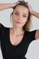 Body Miss Invisible Shortsleeve V-neck Black