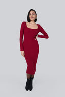 Sukienka Miss Bodycon Wine Red