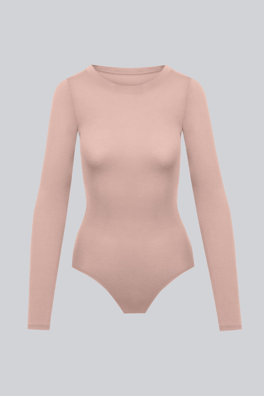 Body Miss Invisible Longsleeve C-neck Cappuccino