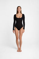 Body Miss Invisible Longsleeve U-neck Black