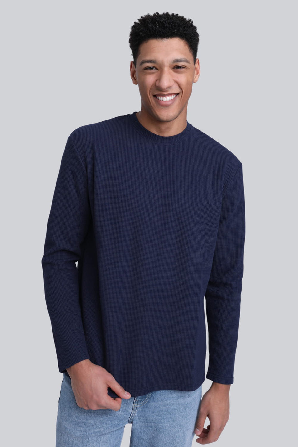 Mr Dapper Navy Long-Sleeved Top