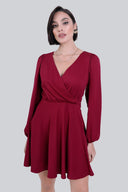 Sukienka Miss Ladylike Wine Red