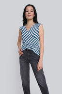 Top Miss Striped Dark Sea Stripes