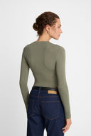 Body Miss Wrapped Olive