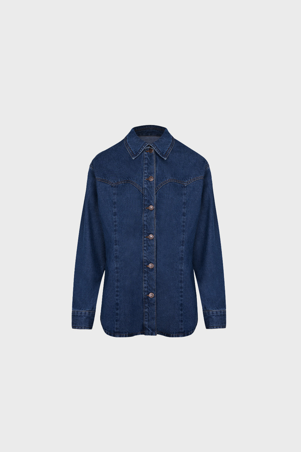 Miss West Dark Blue Shirt