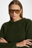 Sweter Miss Fluffy Olive