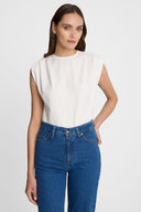 T-shirt Miss Boxy Off White