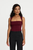 Top Miss Daring Burgundy