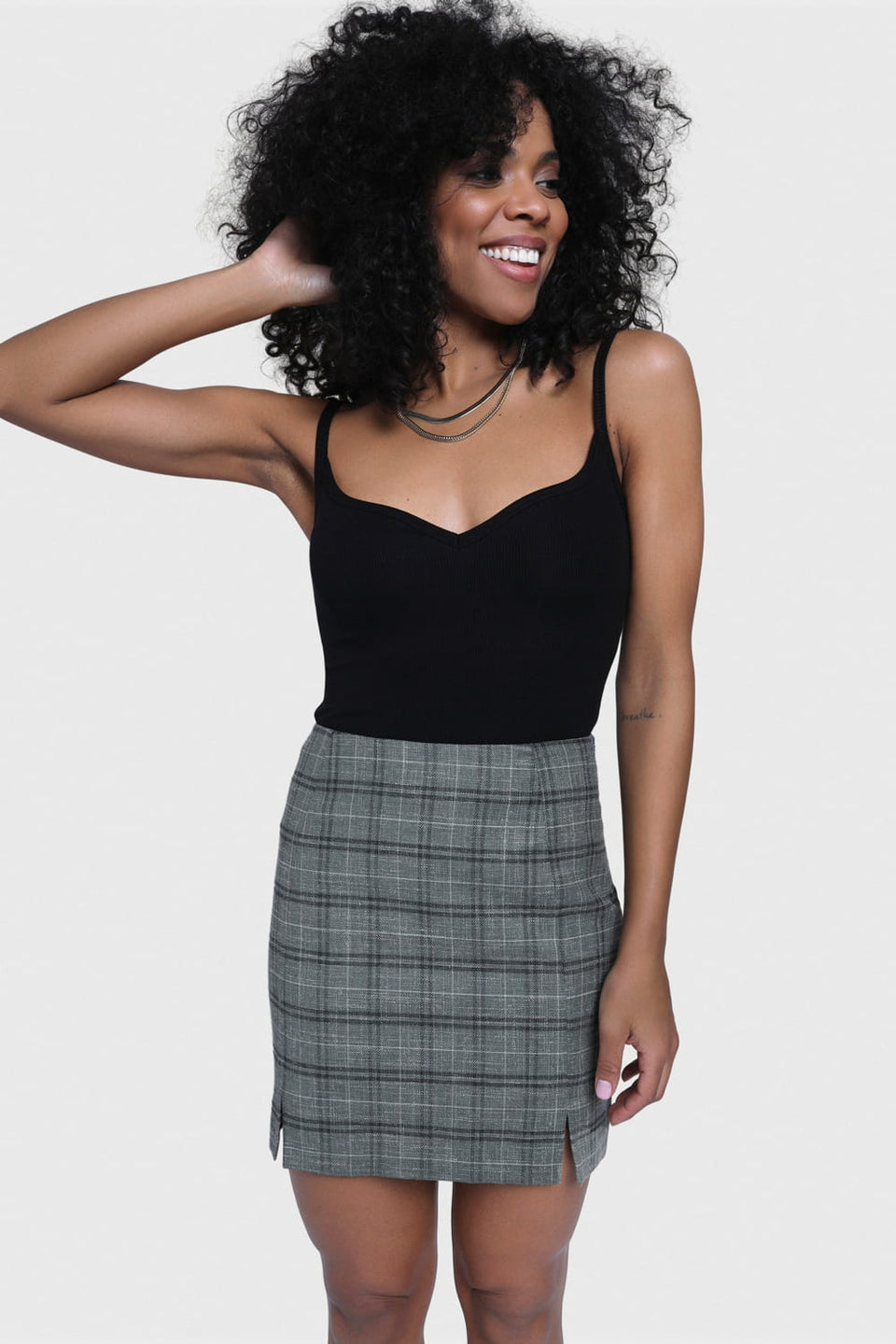 Miss Preppy Green Skirt