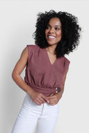 Top Miss Coastal Red Brown