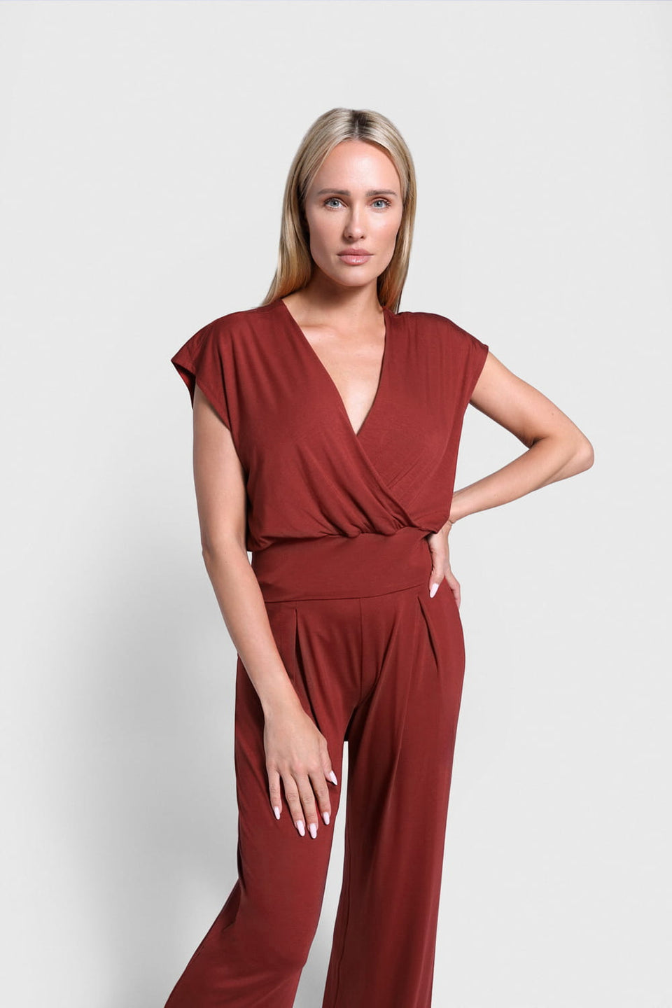 Spodnie Miss Serene Red Brown