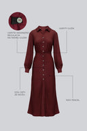 Sukienka Miss Nonchalant Burgundy