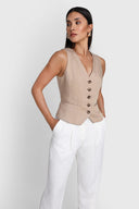 Kamizelka Miss Preppy Beige