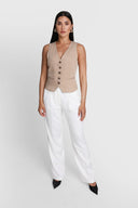 Kamizelka Miss Preppy Beige