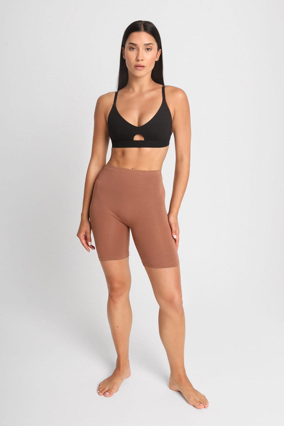 Miss Invisible Chocolate Cycling Shorts
