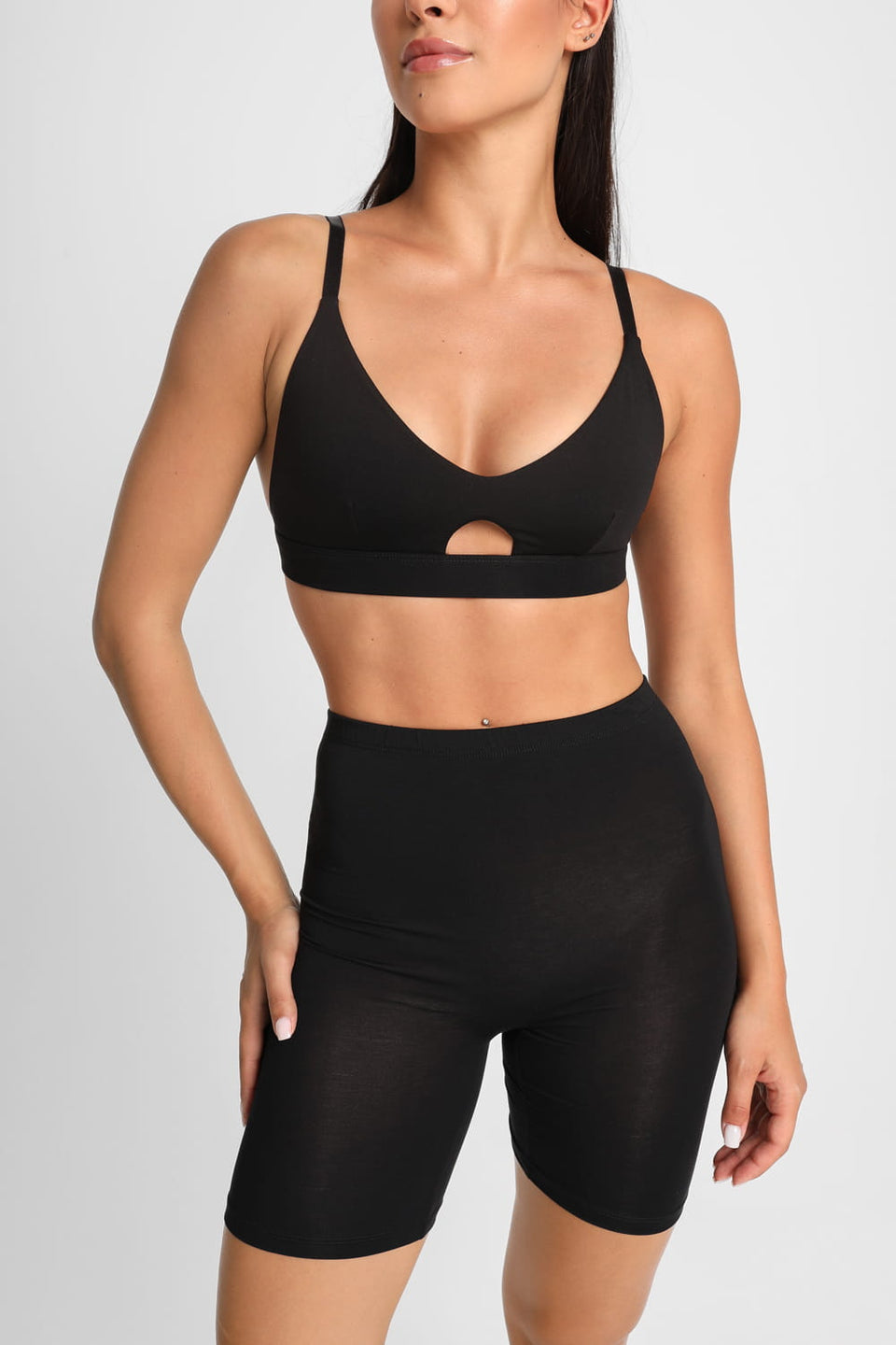 Miss Invisible Black cycling shorts