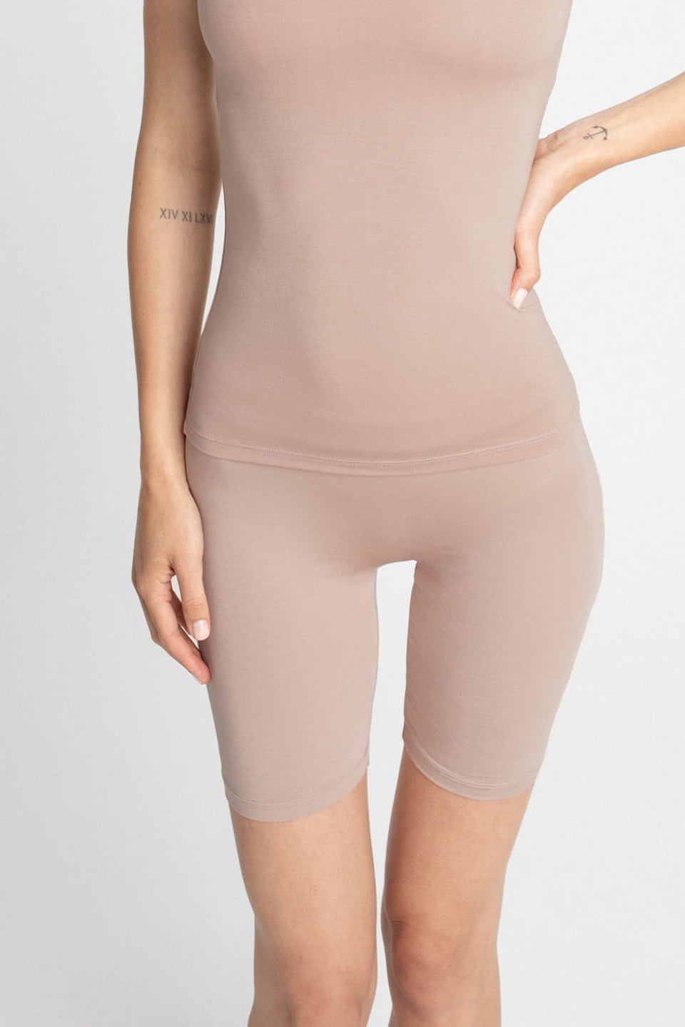 Miss Invisible Cappuccino cycling shorts