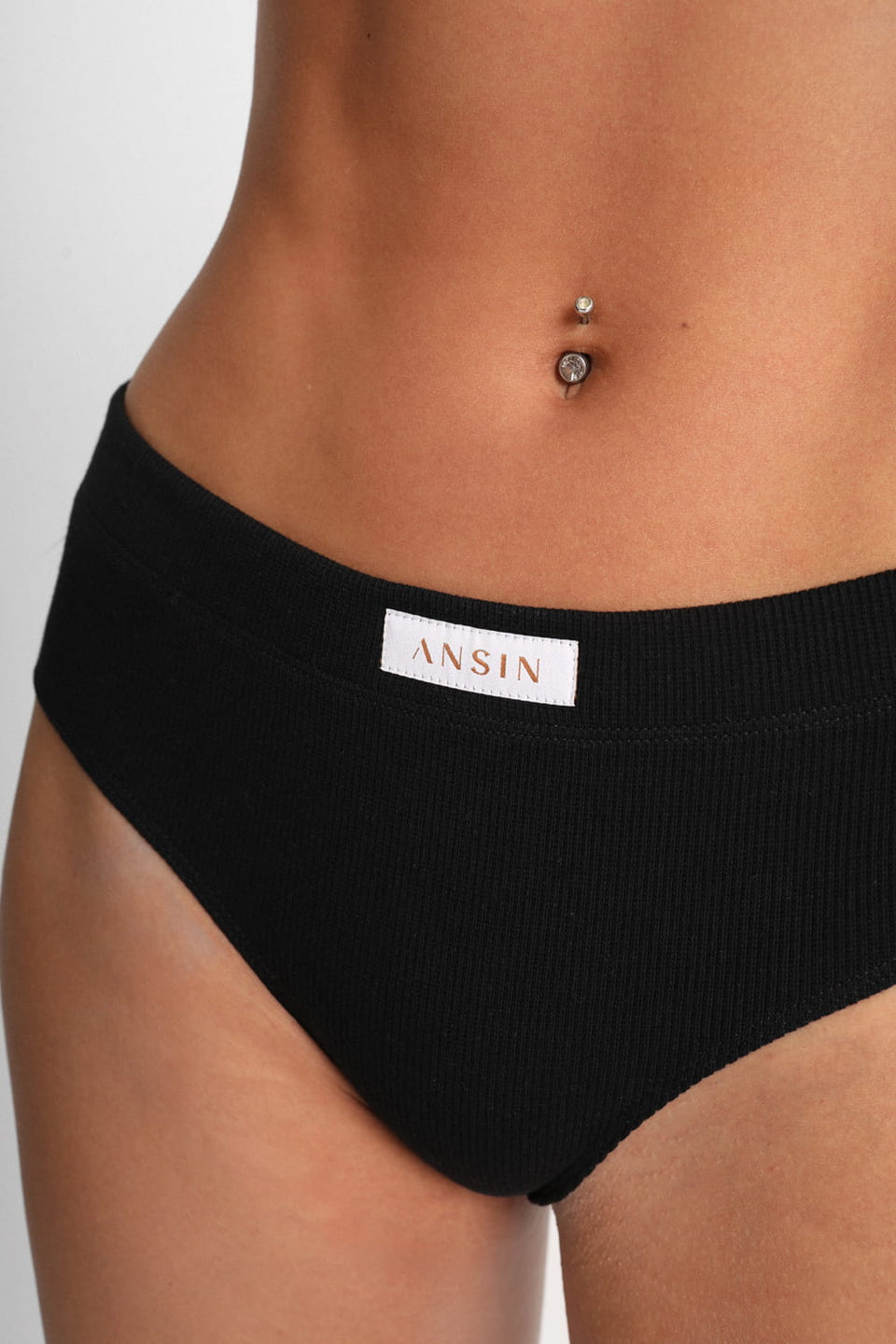Miss Gratitude Black Brazilian briefs