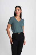 T-shirt Miss Classic Steel Green