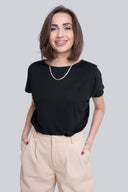 T-shirt Miss Feminine Black