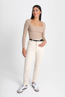 Longsleeve Miss Caro Cappuccino
