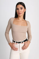 Longsleeve Miss Caro Cappuccino