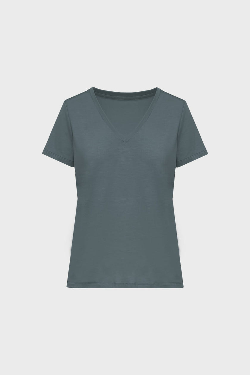 T-shirt Miss Classic Steel Green