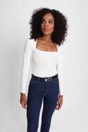 Longsleeve Miss Caro Off White