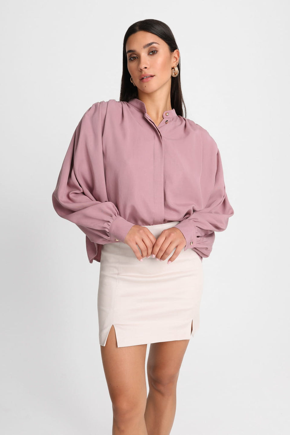 Miss Collected Mauve Shirt