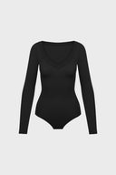 Body Miss Invisible Longsleeve V-neck Black