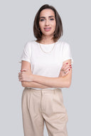 T-shirt Miss Feminine Off White