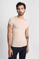 T-shirt Mr Invisible C-neck Sand