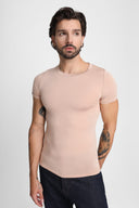 T-shirt Mr Invisible C-neck Cappuccino